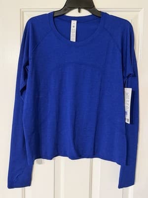 Lululemon Swiftly Tech Long Sleeve 2.0 *Race Color: Riverside Size 14 - Thumbnail 2