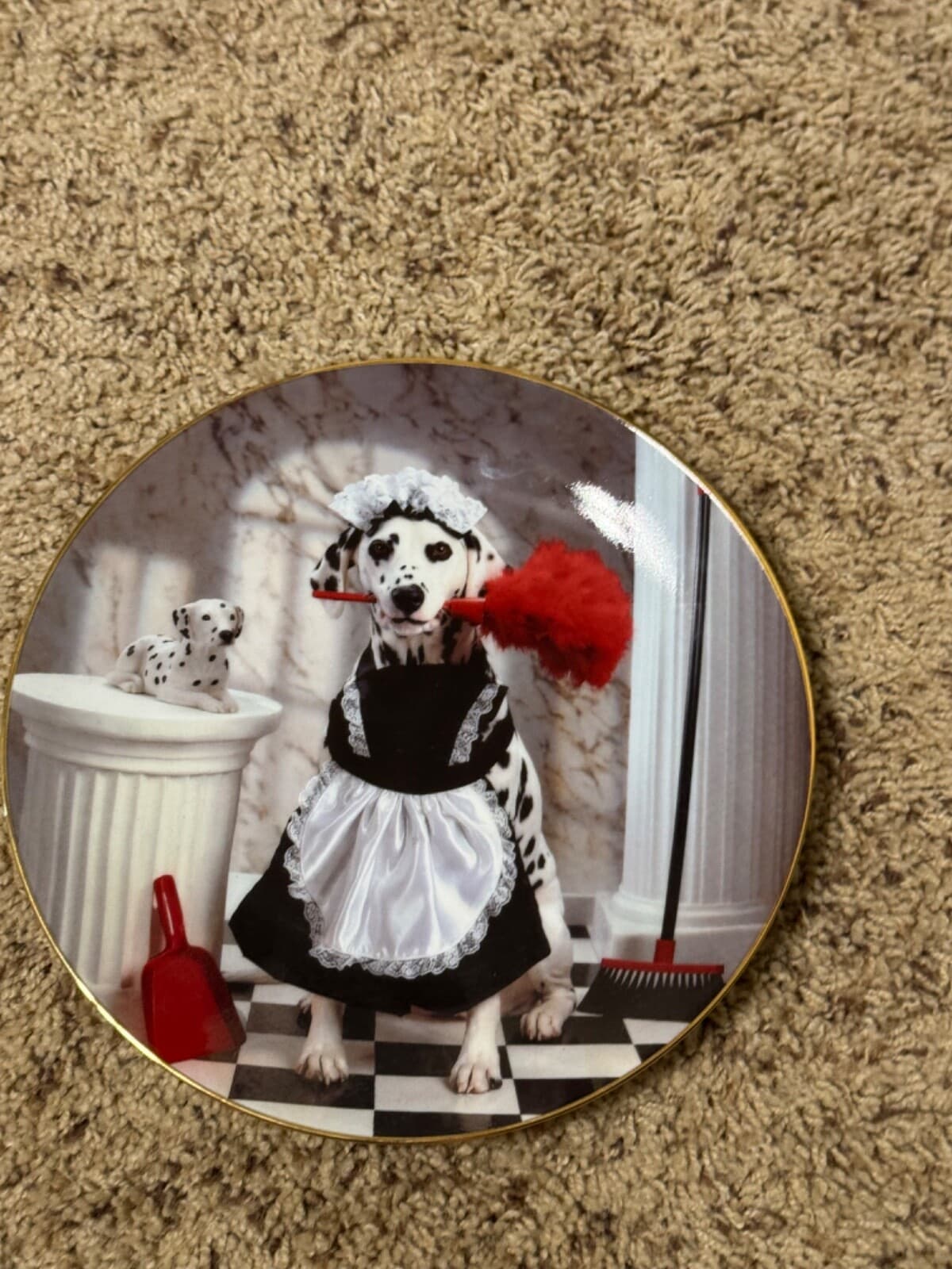 Hamilton Collection "Dalmatian Celebration" Plates 4 total With Hangers - Thumbnail 4