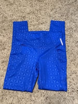 Xersion Women’s Workout Athletic Leggings Size Medium Color Royal Blue - Thumbnail 2