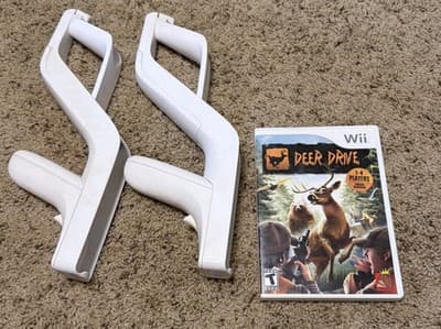 Deer Drive - Nintendo Wii Game And Guns No No Wii Controllers