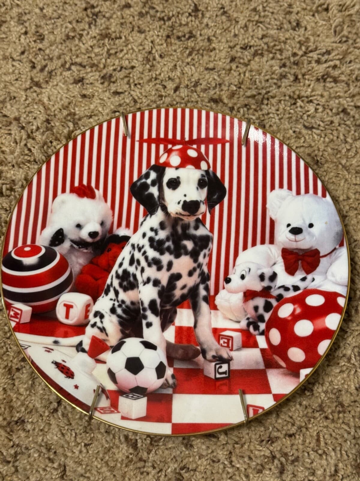 Hamilton Collection "Dalmatian Celebration" Plates 4 total With Hangers - Thumbnail 8