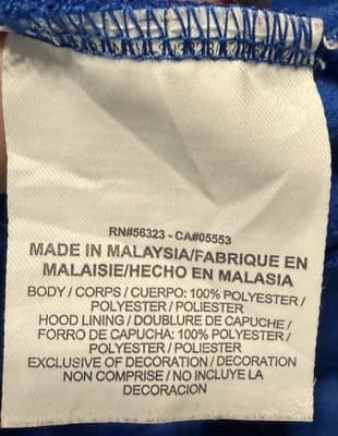 Nike Boy's Therma Full-Zip Hoodie Jacket Blue X-Large - Thumbnail 5