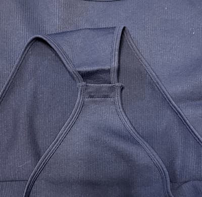 NWOT OQQ Bodysuits Ribbed Sleeveless Bodysuit Size Large Black - Thumbnail 3