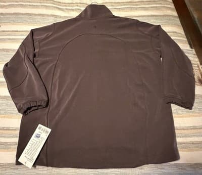 Lululemon Softstreme Long Half Zip Size: XL Color Sequoia Brown - Thumbnail 2