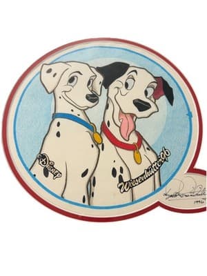 RARE Disney Hand Drawn Framed Autographed By Wiesenhütte W/Character Watch 1996 - Thumbnail 3