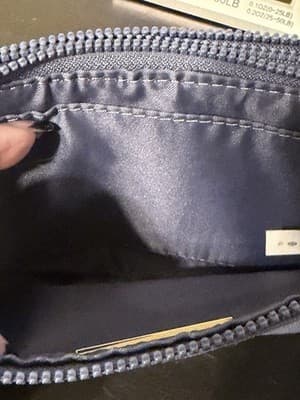 lululemon Curved Wristlet Bag With 2 Pockets & Cards Pockets Color: Blue EUC - Thumbnail 6