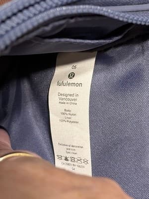lululemon Curved Wristlet Bag With 2 Pockets & Cards Pockets Color: Blue EUC - Thumbnail 7