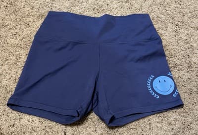 OFFLINE By Aerie Women's The Hugger 5" Bike Short Size: XL Color: Blue With 😊