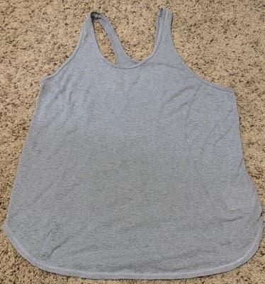 Nike Women's Dry Dri-FIT Standard Fit Tank Top in a "Charcoal" Size: Medium
