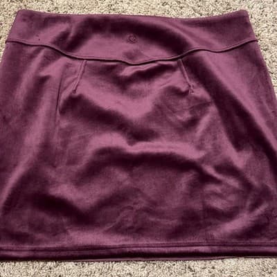 Lululemon Scuba HR Mini Skirt Velvet Woman's Size XL BNWT - Thumbnail 2