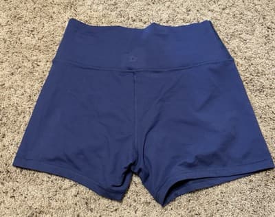 OFFLINE By Aerie Women's The Hugger 5" Bike Short Size: XL Color: Blue With 😊 - Thumbnail 2