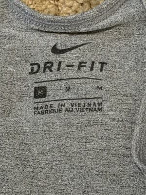 Nike Women's Dry Dri-FIT Standard Fit Tank Top in a "Charcoal" Size: Medium - Thumbnail 3