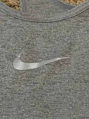 Nike Women's Dry Dri-FIT Standard Fit Tank Top in a "Charcoal" Size: Medium - Thumbnail 2