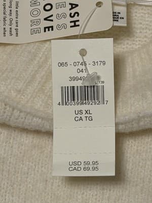 NWT Aerie CozyUp Oversized Color: Cream Size: XL Super Soft - Thumbnail 3