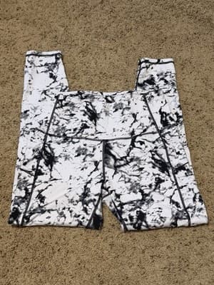 The Gym People HR Leggings Size: Large Black And White - Thumbnail 2
