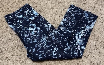 Lululemon Fast & Free Crop II *Nulex 19” Size: 4 Color: Pixel Haze Multi Black