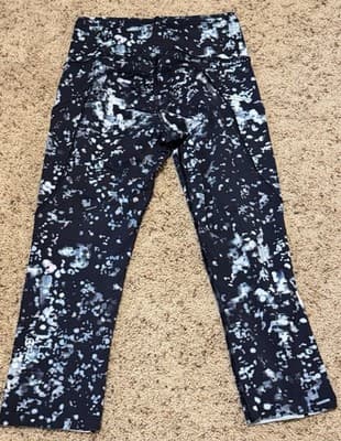 Lululemon Fast & Free Crop II *Nulex 19” Size: 4 Color: Pixel Haze Multi Black - Thumbnail 3