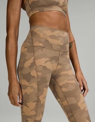 Lululemon Align HR 25” With Pockets Heritage Size 4 - 365 Camo Beige (W5DVWS)