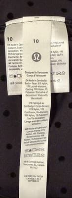 Lululemon Women Leggings Size 10 Color Black Polka Dot - Thumbnail 4