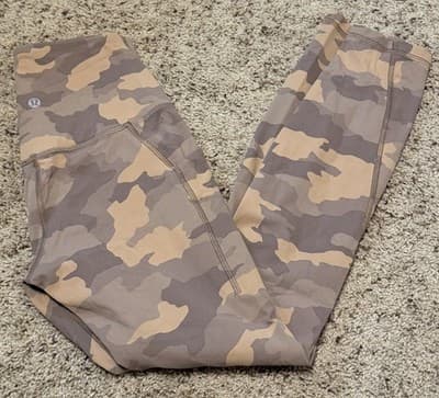 Lululemon Align HR 25” With Pockets Heritage Size 4 - 365 Camo Beige (W5DVWS) - Thumbnail 3