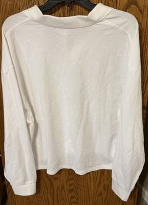 Artizia TNA Tourney Polo Longsleeve Size: Large Color: White NWT - Thumbnail 2