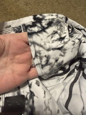 The Gym People HR Leggings Size: Large Black And White - Thumbnail 5