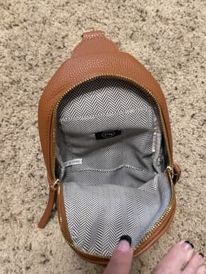NWT Pretty Simple 3 Sisters Collection) Crossbody Bag Tan - Thumbnail 5