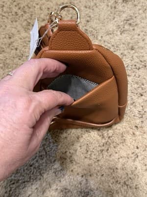 NWT Pretty Simple 3 Sisters Collection) Crossbody Bag Tan - Thumbnail 4