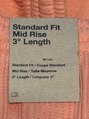 NWT Nike Sportswear Chill Waffle Women's Mid-Rise Shorts Size: XL Color: Apricot - Thumbnail 4