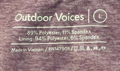 Outdoor Voices Pants Woman’s RecTrek 2021 28" $98 Size: Large Color: Purple - Thumbnail 3