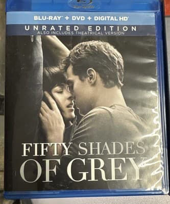 Fifty Shades Grey, Darker, & Freed All 3 Unrated Blu-ray.