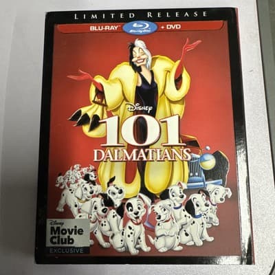 101 Dalmatians Blu-ray DVD Disney New Sealed (Slipcover Damage)
