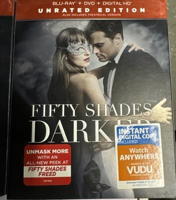 Fifty Shades Grey, Darker, & Freed All 3 Unrated Blu-ray. - Thumbnail 2