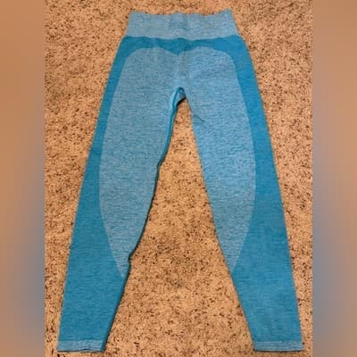 Victoria Secrets Women’s Leggings Size: Medium Color: Teal - Thumbnail 2