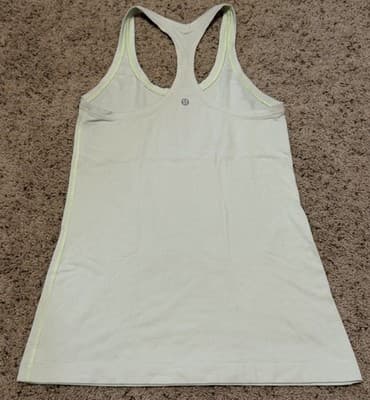 Lululemon Black Racerback Stretch Tank Top Women's Size 6 Yoga Gym - Thumbnail 2