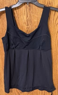 Lululemon Tank Black Size 10 With Scrunch On The Bottom