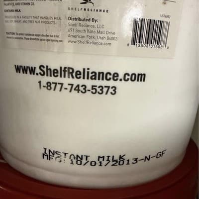 Thrive Instant Milk 28 Lb Bucket. 25 Year Shelf Life. Includes UPS Shipping. - Thumbnail 3