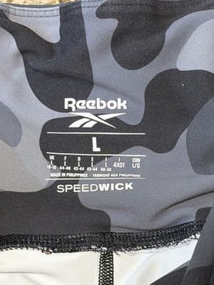 Reebok Women’s Leggings Size: Large Color: Black/Gray Camo - Thumbnail 4