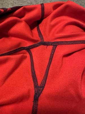 Fabletics Women's Leggings Red Animal Print 32" Waist 28" inseam NWOT - Thumbnail 4