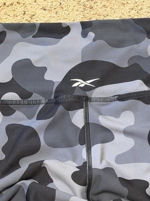 Reebok Women’s Leggings Size: Large Color: Black/Gray Camo - Thumbnail 3