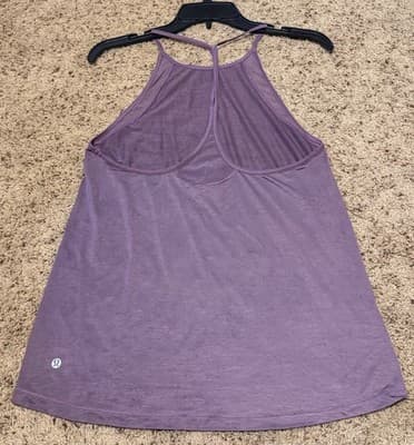 Lululemon Women’s Y Tank Color:Purple Size: 6. P2P 14” - Thumbnail 2