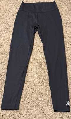 adidas Women’s Leggings 28” Color: Black Size: Large EUC Super Soft & Silky - Thumbnail 2