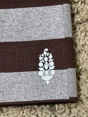 Free People Ribbed Seamless Bra Striped Size M/L Color: Choc Wash Or Hot Fudge. - Thumbnail 3