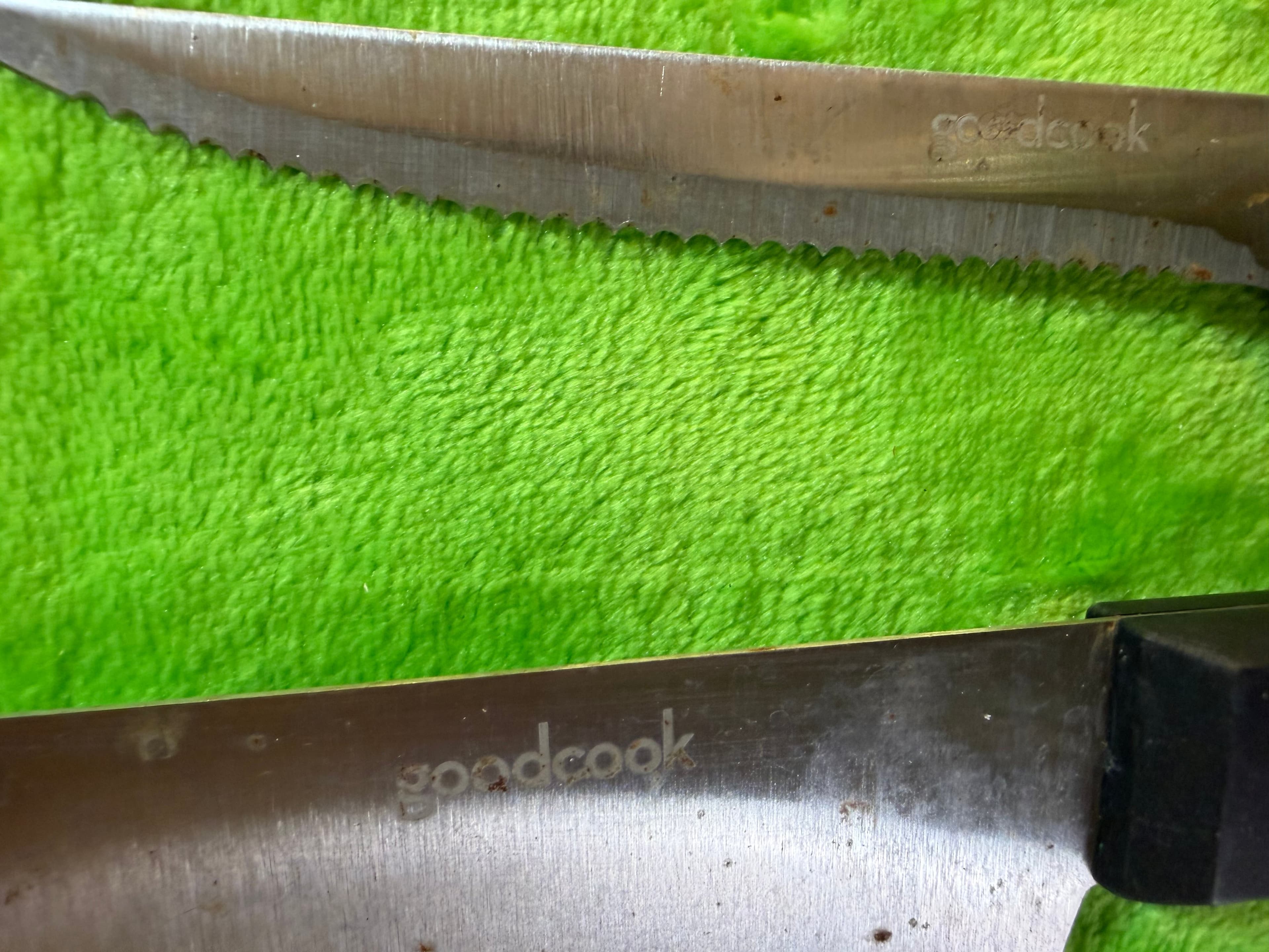 GoodCook Kitchen Knife Set with Black Handles - Thumbnail 2