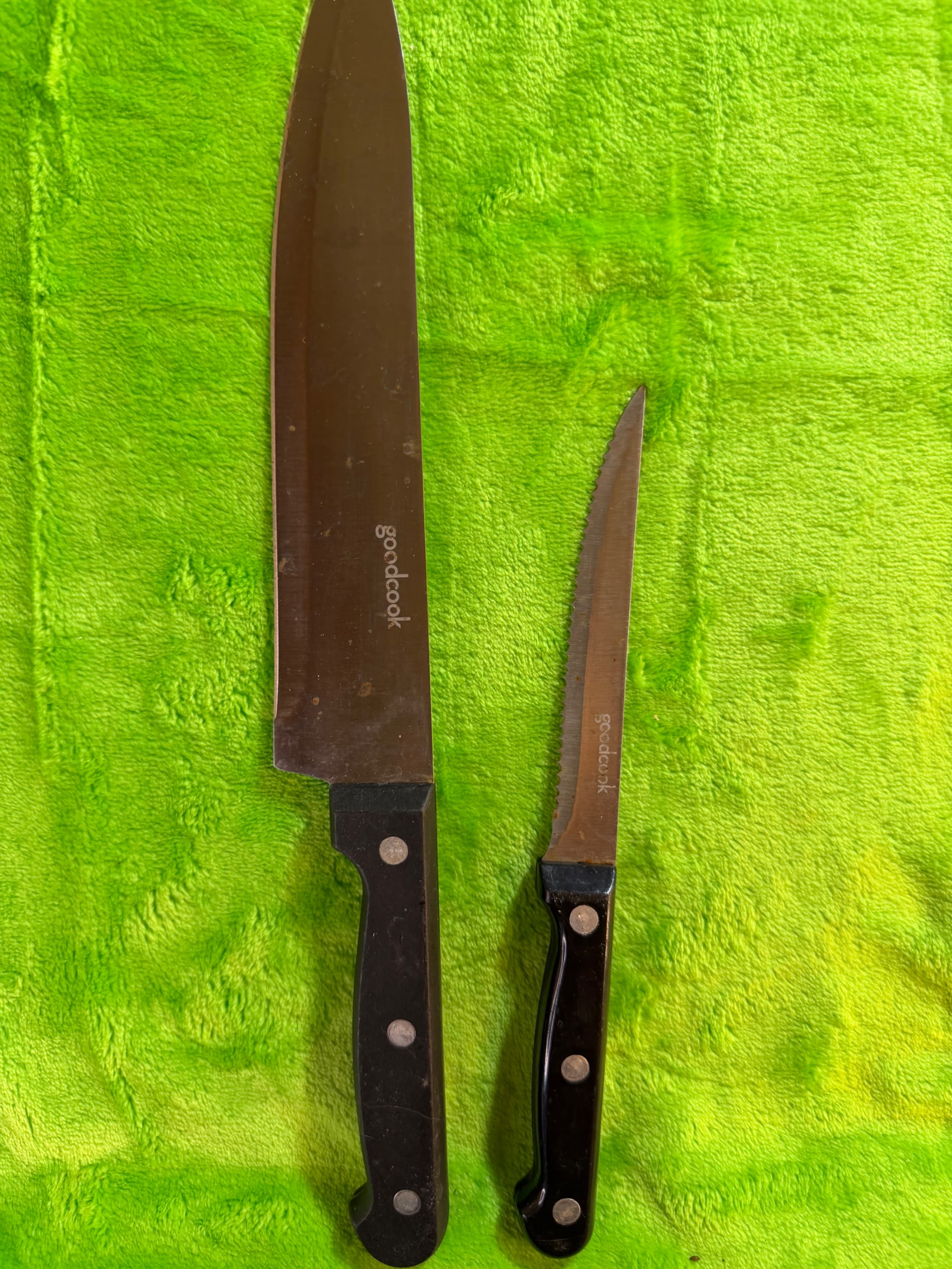 GoodCook Kitchen Knife Set with Black Handles - Image 1