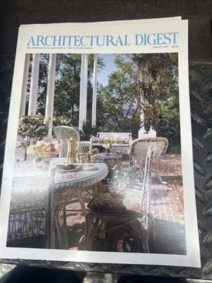 Architectural Digest Magazine July Dec 1989 Vintage Watch Ads Home Decor Design - Thumbnail 5