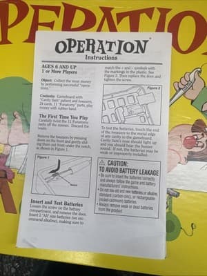 Vintage Original 1965 MB Operation Board Game Smoking Dr COMPLETE WORKS Perfect - Thumbnail 2