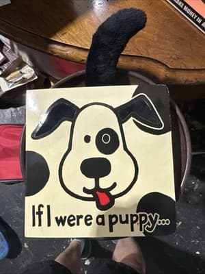 Jellycat "If I Were a Puppy..." By Anne Wilkinson Board Book - Image 1