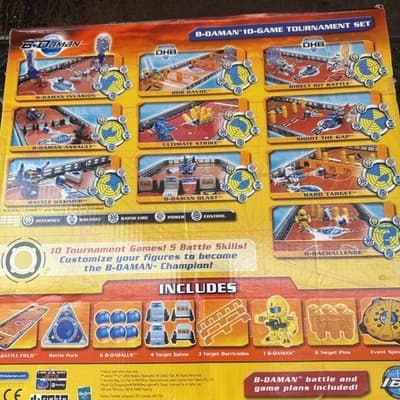 B- Daman Battle Tournament Set 10 Games Hasbro, New In Box 2005 - Thumbnail 5