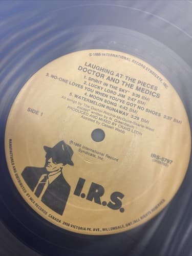 Laughing At the Pieces Doctor & The Medics I.R.S. Promo Lp Album mint - Thumbnail 3